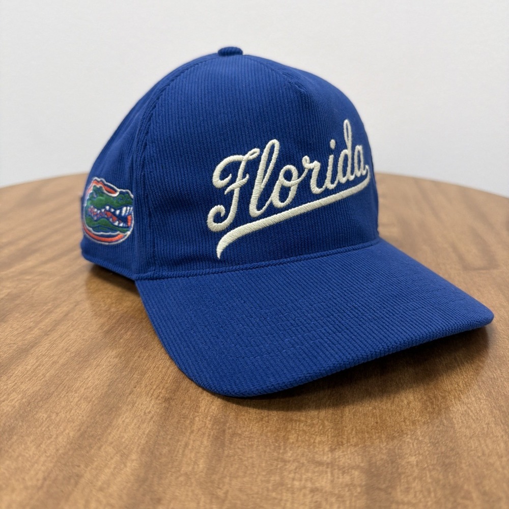 47 Brand Hitch Florida Gators Corduroy Script Strapback Hat Cap NCAA